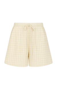 Palma Short In Beige Check - Frank Rae 