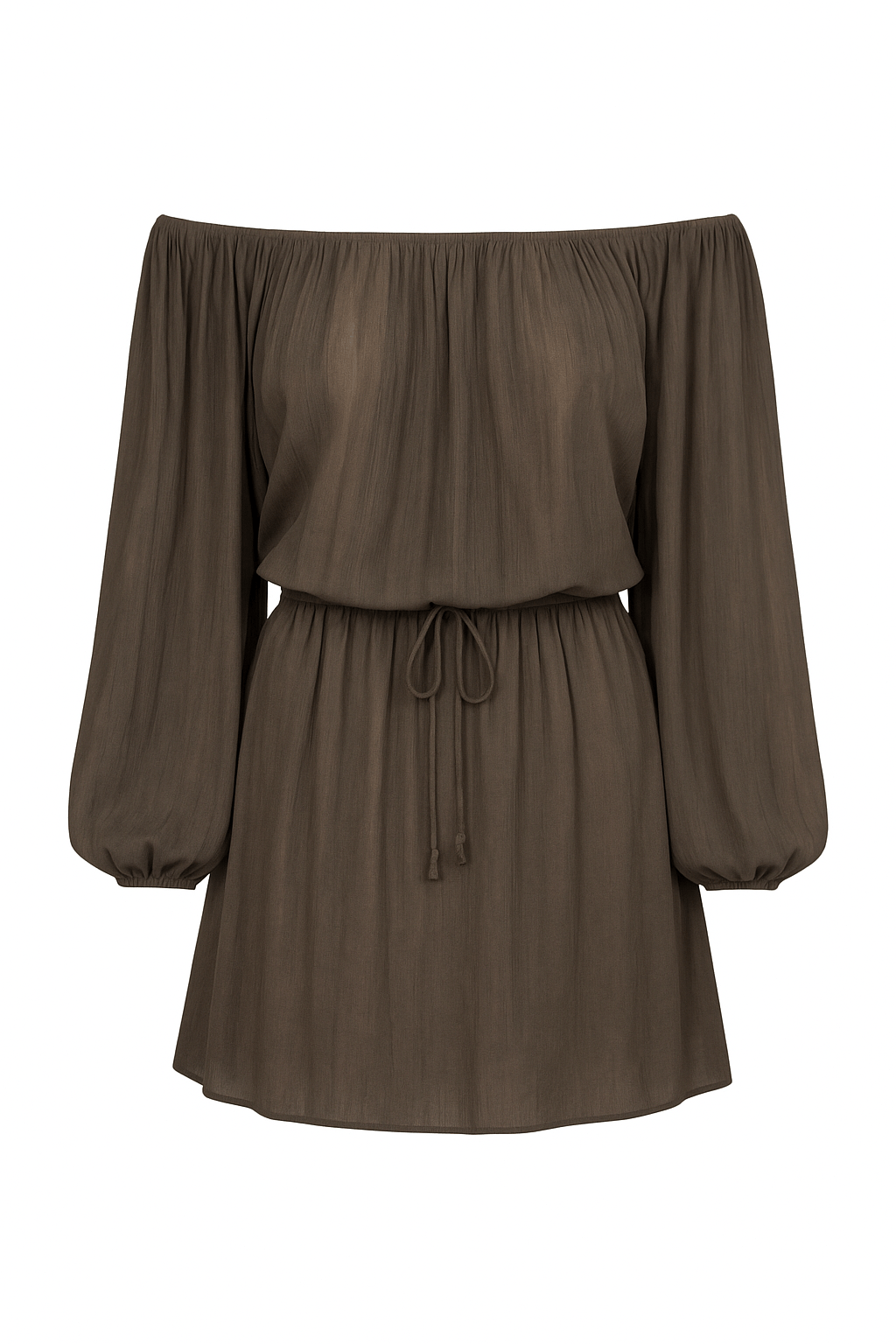 Franco Off the Shoulder Dress In Charcoal – Frank Rae