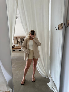 Holiday Blazer in Oatmeal