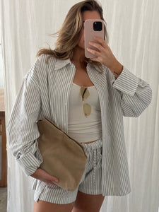 Slouch Clutch | Stone - Frank Rae 