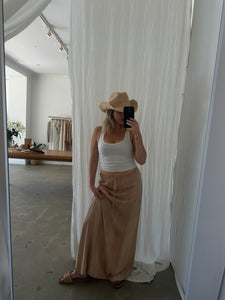 Franco Maxi Skirt In Hazelnut - Frank Rae 