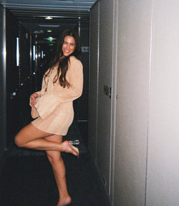 Franco Mini Skirt In Hazelnut - Frank Rae 
