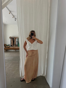 Franco Maxi Skirt In Hazelnut - Frank Rae 